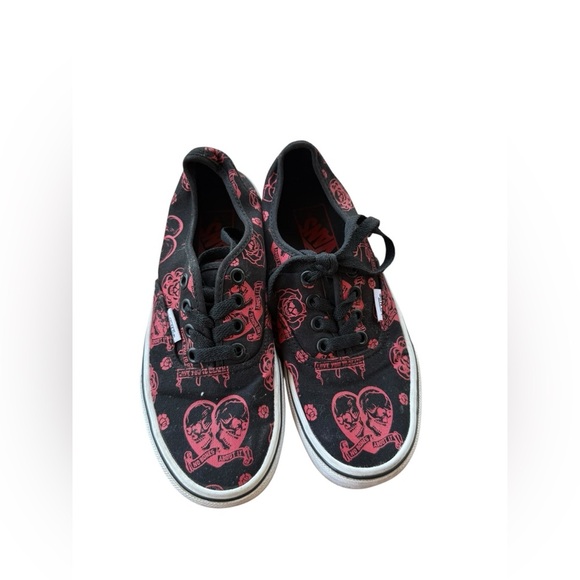 VANS Authentic - Love you To Death Black SKATE SHOES SZ 5 Womens VN0A5KS96BT - Picture 7 of 11